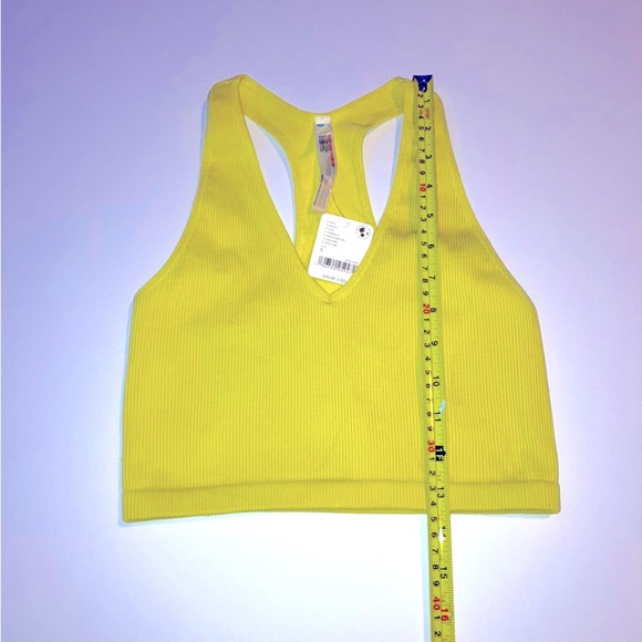 05.Free People Movement Free Throw Crop ribbed Tank top Pomelo NTW - Picture 7 of 9